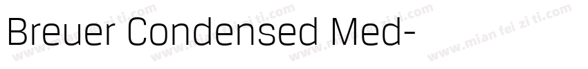 Breuer Condensed Med字体转换